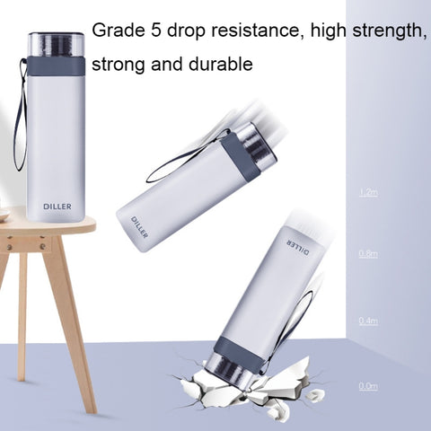Diller D8646 Square Shape Fitness Leakproof Water Bottle, 400ml, 550ml, 700ml