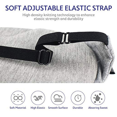 Wire Nose Adjustable Breathable Sleeping Eye Mask, Black, Gray