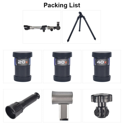 20-40 X Objective Lens Science and Education Telescope Toys, 20-40 X