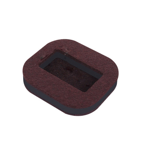 5 PCS Computer Seat Pulley Holder Chair Roller Non-slip Pad, Square Bean-colored Felt Bottom, Square Brown Felt Bottom, Round Bean Color Plastic Bottom, Round Black Plastic Bottom
