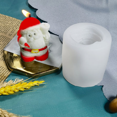 DIY Christmas Candle Aromatherapy Gypsum Silicone Mold, Shape:, Santa, Simple Christmas Tree, Triangular Christmas Tree, Christmas Gift, Single Stereo, Snow House 3, Single Christmas Cylinder, Origami Christmas Tree, 8 Cone Contest Christmas Tree      ...