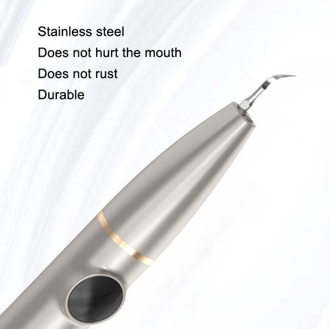 Tartar and Calculus Remover Oral Cleaning Ultrasonic Scaler Electric Visual Scaler, Champagne, White, Green