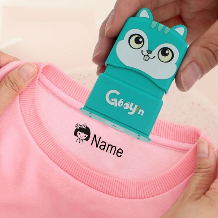 Clothing Seal For Children Kindergarten Student Name Photosensitive Seal, Green, Pink