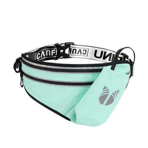 CAN FLY YIPINU Outdoor Fitness Water Bottle Mobile Phone Storage Waist Bag, Black, Green, Silver
