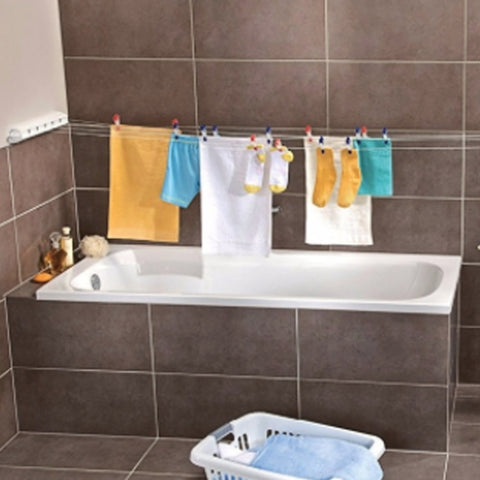 Spring Automatic Retractable Clothesline Drying Rack Towel Rack,Style:, Four Wired, Five Wired