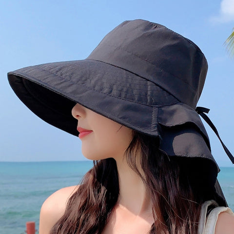 8062 Women Summer Neck Protection Sunscreen Hat Large Brim Fisherman Hat, 8062 Pink, 8062 Navy, 8062 Beige, 8062 Dark Gray, 8062 Army Green, 8062 Light Gray, 8062 Blue, 8062 Purple, 8062 Khaki, 8062 Black