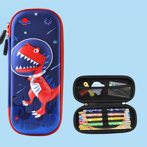 Uime EVA 3D Multi-compartment Pencil Case Stationery Box Children School Supplies, Astronaut, Rocket, Purple Pony, Rabbit, Elf Unicorn, Green Dinosaur, Red Dinosaur, Rainbow Unicorn, Big Head Unicorn, Kitten, Little Fox, Mermaid, Blue Whale, Blue Dinos...