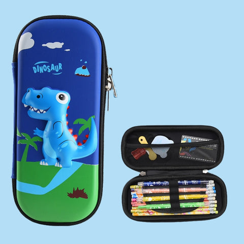 Uime EVA 3D Multi-compartment Pencil Case Stationery Box Children School Supplies, Astronaut, Rocket, Purple Pony, Rabbit, Elf Unicorn, Green Dinosaur, Red Dinosaur, Rainbow Unicorn, Big Head Unicorn, Kitten, Little Fox, Mermaid, Blue Whale, Blue Dinos...