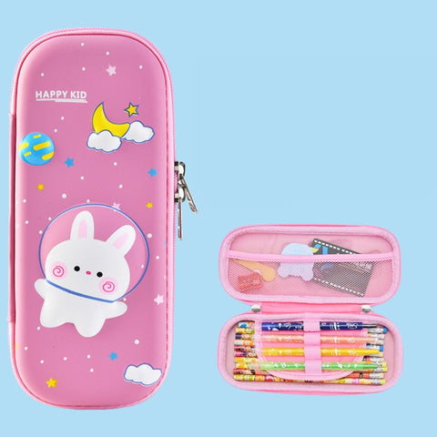 Uime EVA 3D Multi-compartment Pencil Case Stationery Box Children School Supplies, Astronaut, Rocket, Purple Pony, Rabbit, Elf Unicorn, Green Dinosaur, Red Dinosaur, Rainbow Unicorn, Big Head Unicorn, Kitten, Little Fox, Mermaid, Blue Whale, Blue Dinos...