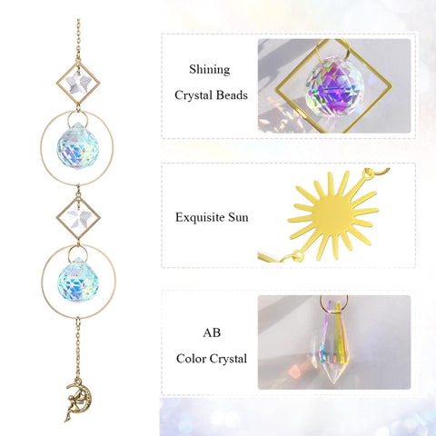 Sun Star Moon Garden Crystal Ornament, No. 1, No. 2, No. 3, No. 4