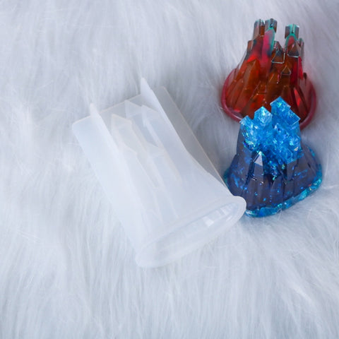 D581 DIY Crystal Drops 3D Castle Silicone Mold, D581