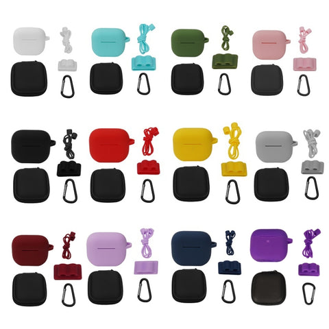 Bluetooth Earphone Silicone Cover Set For AirPods 3, 5 PCS/Set White, 5 PCS/Set Mint Green, 5 PCS/Set Grass Green, 5 PCS/Set Pink, 5 PCS/Set Black, 5 PCS/Set Red, 5 PCS/Set Yellow, 5 PCS/Set Gray, 5 PCS/Set Wine Red, 5 PCS/Set Light Purple             ...