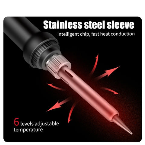 Household Constant Temperature Soldering Iron Set 60W Internal Heat Welding Tool Kit, ANENG SL101 24pcs/set Rotary Thermostat, 24pcs/set US Plug, 24pcs/set EU Plug, 25pcs/set US Plug, 25pcs/set EU Plug