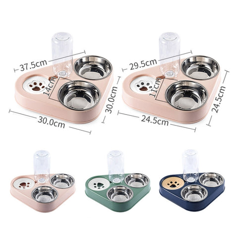 Dog Cat Triangle Automatic Drinking Water Bowl Pet Supplies, Size:, Small, Large