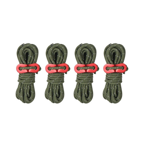 CLS Outdoor Camp Reflective Wind-Proof Camping Support Rod, 4 PCS / Set White Non-reflective, 4 PCS / Set Yellow, 4 PCS / Set Red, 4 PCS / Set Black, 4 PCS / Set Army Green