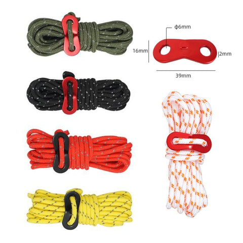 CLS Outdoor Camp Reflective Wind-Proof Camping Support Rod, 4 PCS / Set White Non-reflective, 4 PCS / Set Yellow, 4 PCS / Set Red, 4 PCS / Set Black, 4 PCS / Set Army Green