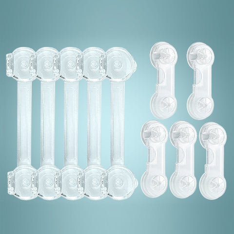Children Drawer Anti-opening Cabinet Door Refrigerator Safety Lock, 10 PCS/Pack, Pair Lock 10 PCS/Pack, 5 PCS/Pack, Pair Lock 5 PCS/Pack, 5 PCS Transparent +5 Pair Lock