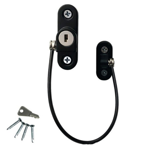 Children High-rise Anti-fall Safety Lock Window Push Limiter, Color:, White, Black, White (Thick), Black (Thick), White (Special Thick), Black (Special Thick), White (Enhanced), Black (Enhanced), White (High Standard), Black (High Standard)