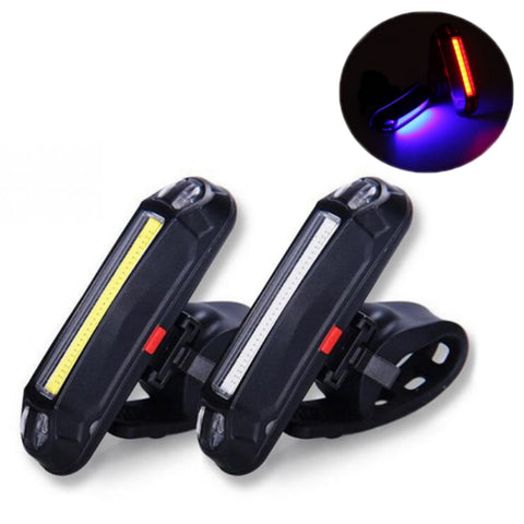 LED Rechargeable Bicycle Warning Strip Tail Light, OPP Red Light, OPP White Light, OPP Red&White Light, OPP Red&Blue Light