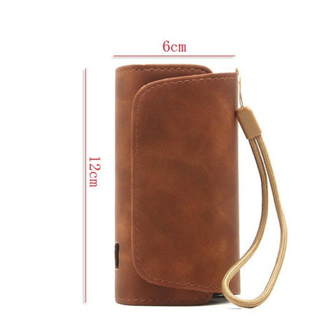 Leather Shockproof Electronic Cigarette Storage Protective Case For IQO 3.0, Black, Blue, Brown, Coffee, Red, Grey, Green, Purple