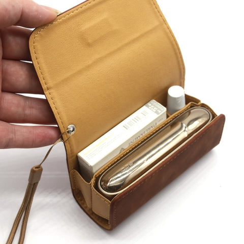 Leather Shockproof Electronic Cigarette Storage Protective Case For IQO 3.0, Black, Blue, Brown, Coffee, Red, Grey, Green, Purple