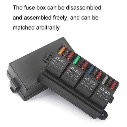 Relay Car RV Radiography Sound Modified Electromagnetic Insurance Box, TF008-10 12V 4Pin, TF008-10 12V 5Pin, TF008-10 24V 4Pin, TF008-10 24V 5Pin