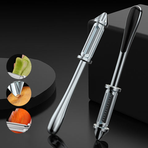 Multifunctional Stainless Steel Fruit Peeling Knife, 3 in 1, 5 in 1