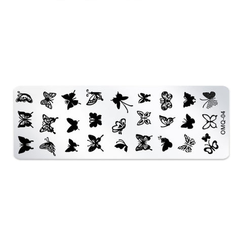 5 PCS Stainless Steel Nail Art Print Template Nail Art Tools