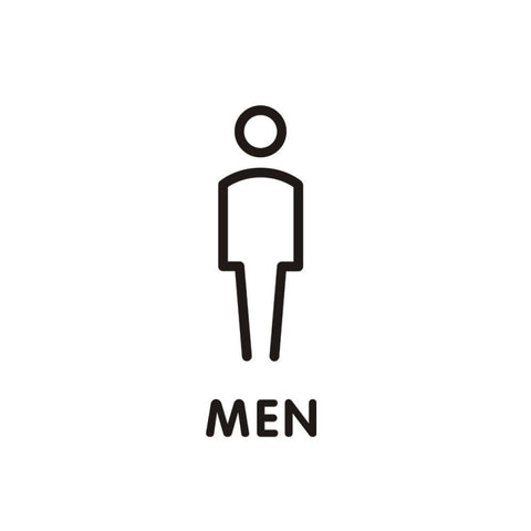 19 x 14cm Personalized Restroom Sign WC Sign Toilet Sign,Style:, Black Single Women, Black Single Man, Black  Public, Golden Public, Porcelain White Public, Black Separate, Golden  Separate, Porcelain White  Separate, Tie-Black  Public, Tie-Golden Publ...