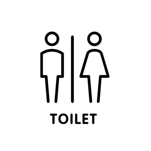 19 x 14cm Personalized Restroom Sign WC Sign Toilet Sign,Style:, Black Single Women, Black Single Man, Black  Public, Golden Public, Porcelain White Public, Black Separate, Golden  Separate, Porcelain White  Separate, Tie-Black  Public, Tie-Golden Publ...