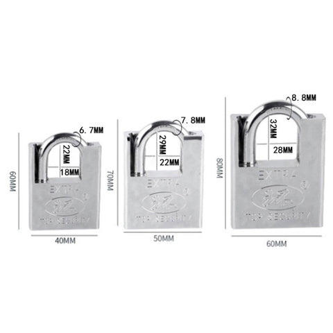 SIX-CYCLE Half-packed Blade Locks Anti-pick Locks, Size:, 40mm, 50mm, 60mm