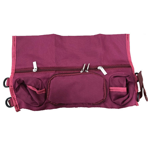Baby Stroller Rear Hanging Bag Baby Bottle Cup Bag, Black, Red