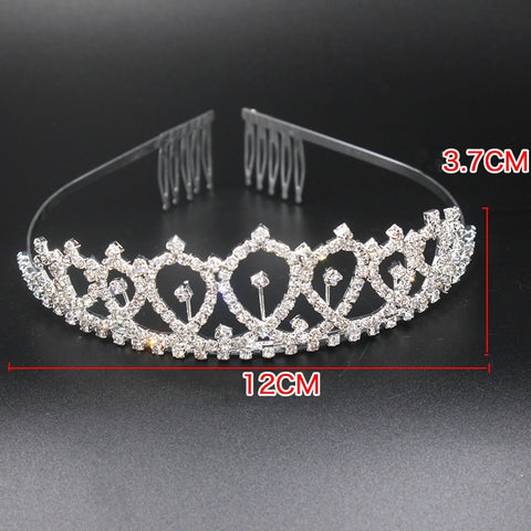 WM-02 Crystal Diamond Birthday Party Wedding Updo Crown, Color: Gold Queen Set1, Silver, Gold, Rose Gold, AB Diamond, Gold Queen, AB Silver Queen, Silver Queen, Rose Gold Queen, Golden Queen, Silver Girl, AB Gold Girl, Gold Girl, Rose Gold Girl        ...