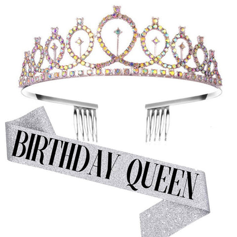 WM-02 Crystal Diamond Birthday Party Wedding Updo Crown, Color: Gold Queen Set1, Silver, Gold, Rose Gold, AB Diamond, Gold Queen, AB Silver Queen, Silver Queen, Rose Gold Queen, Golden Queen, Silver Girl, AB Gold Girl, Gold Girl, Rose Gold Girl        ...
