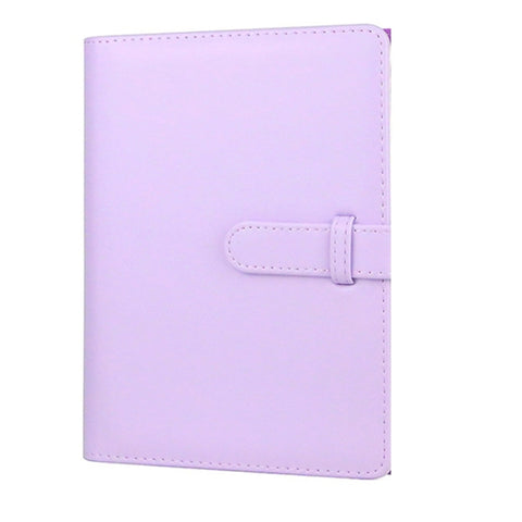 CAIUL 3 Inch PU Leather Photo Album Photo Collection Commemorative Book, Cherry Pink, Clove Purple, Qingkong Blue
