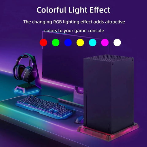 Game Console Symphony Cooling Base For Microsoft XBOX Series X/S, RGB Cooling Base, Cooling Fan-Ordinary)