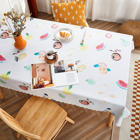 Rural Farm PVC Paper Waterproof Oil Wash Desktop Table Cloth, 120x180cm, 140x140cm, 140x180cm, 140x200cm, 140x220cm