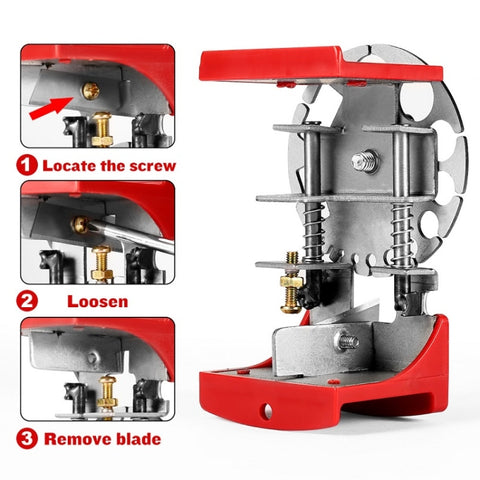 Stainless Steel Adjustable Handheld Quick Wire Stripper, Plastic Plate, Metal Plate