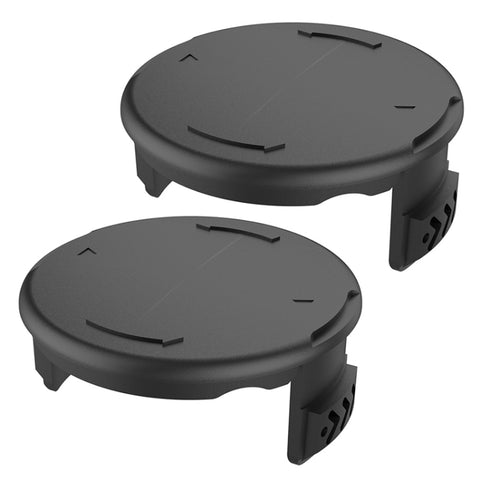 2PCS GK04 Cordless Weeder Lawn Mower Spool Cover For Greenworks, Green, Black