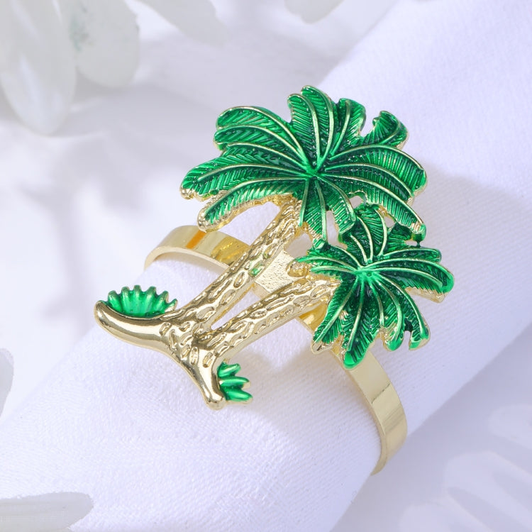 Western Restaurant Coconut Tree Metal  Napkin Ring, Tree Metal Napkin Ring