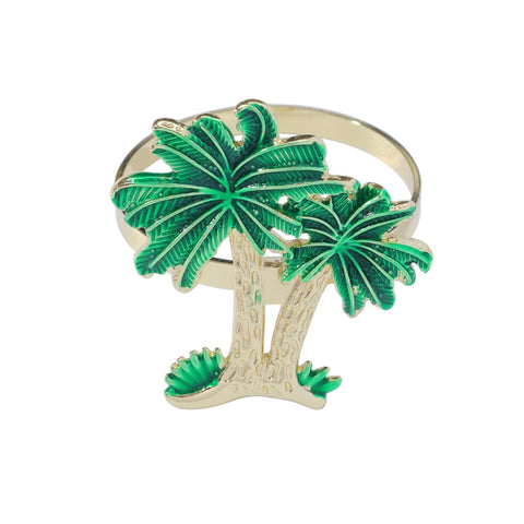 Western Restaurant Coconut Tree Metal  Napkin Ring, Tree Metal Napkin Ring
