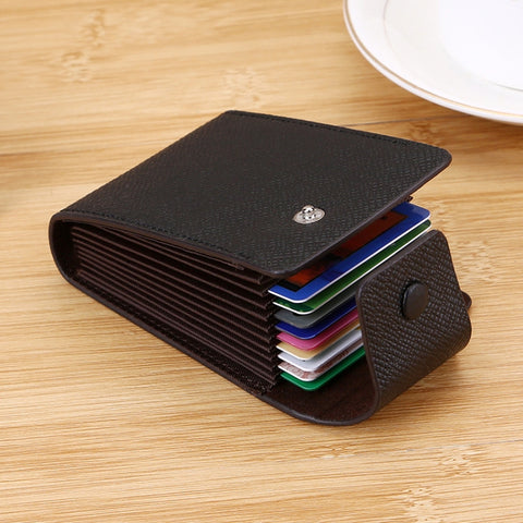 Organ Card Holder Large-capacity Card Sleeve For Men And Women, Horizontal Blue, Horizontal Black, Horizontal Coffee, Vertical Blue, Vertical  Black, Vertical Coffee