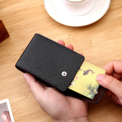 Organ Card Holder Large-capacity Card Sleeve For Men And Women, Horizontal Blue, Horizontal Black, Horizontal Coffee, Vertical Blue, Vertical  Black, Vertical Coffee