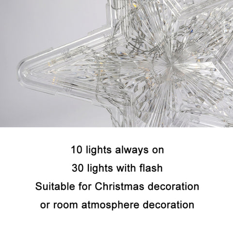Christmas Tree Top Light LED Glowing Star Lights, Size:, Small Battery Model, Large Battery Model, Small EU Plug, Large EU Plug