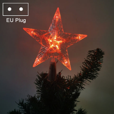 Christmas Tree Top Light LED Glowing Star Lights, Size:, Small Battery Model, Large Battery Model, Small EU Plug, Large EU Plug