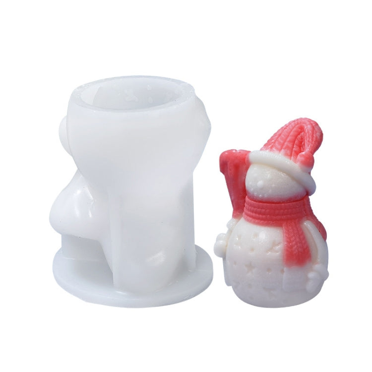 Christmas DIY Scented Candle Silicone Mold, White