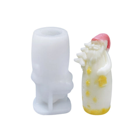 Christmas DIY Scented Candle Silicone Mold, White