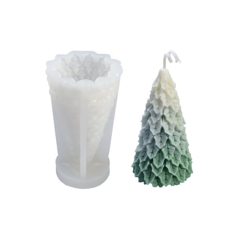 Christmas DIY Scented Candle Silicone Mold, White