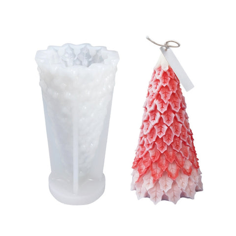 Christmas DIY Scented Candle Silicone Mold, White