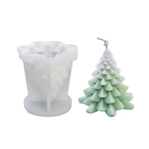 Christmas DIY Scented Candle Silicone Mold, White